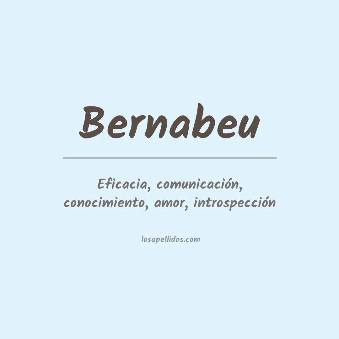 Apellido Bernabeu