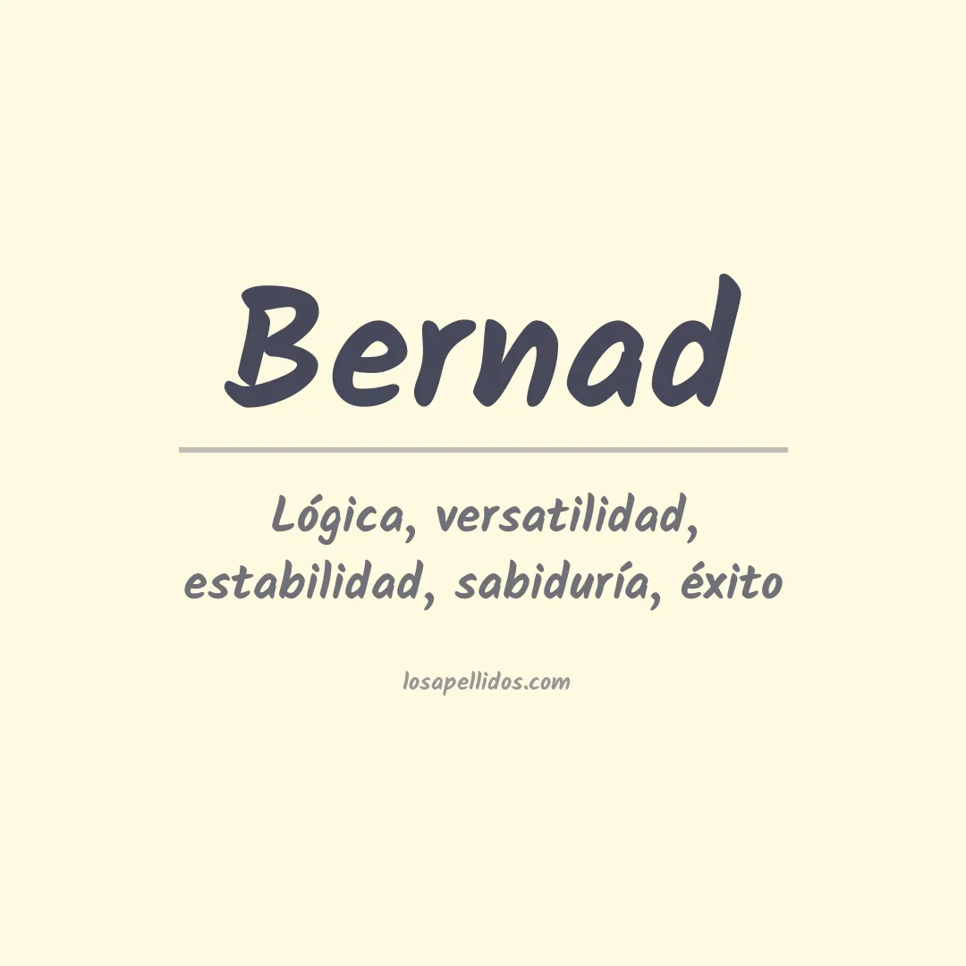 Apellido Bernad