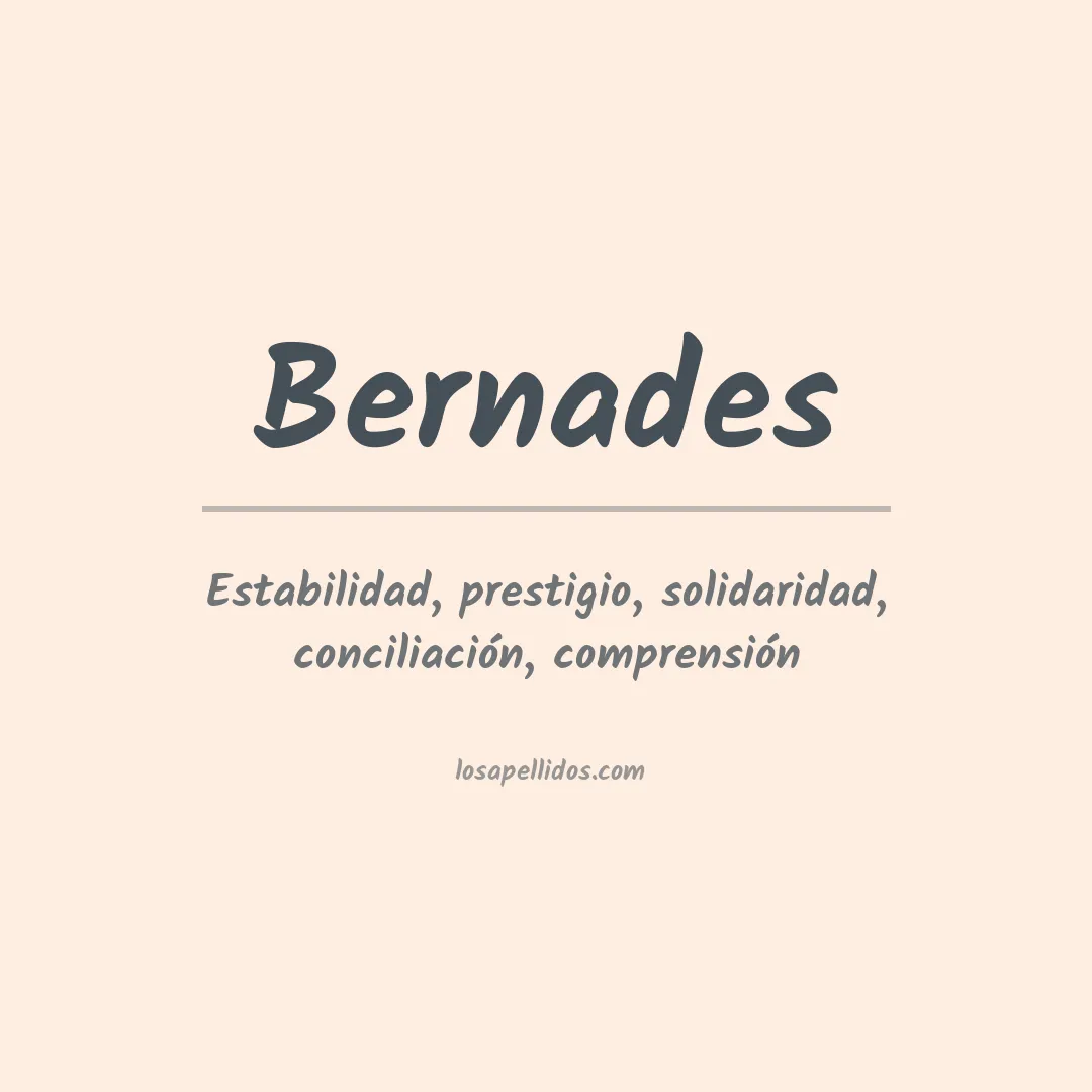 Apellido Bernades