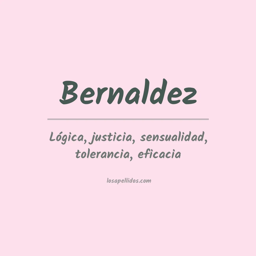 Apellido Bernaldez
