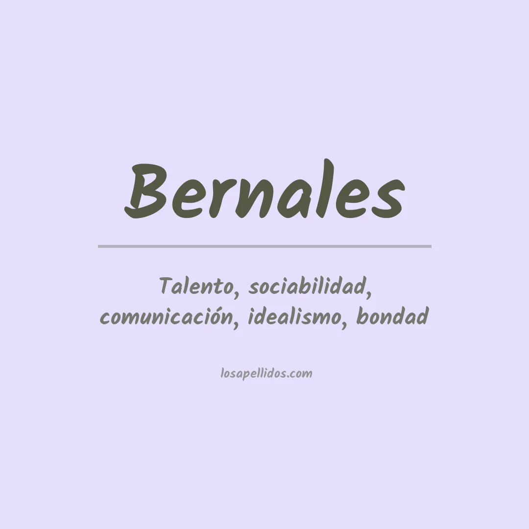 Apellido Bernales