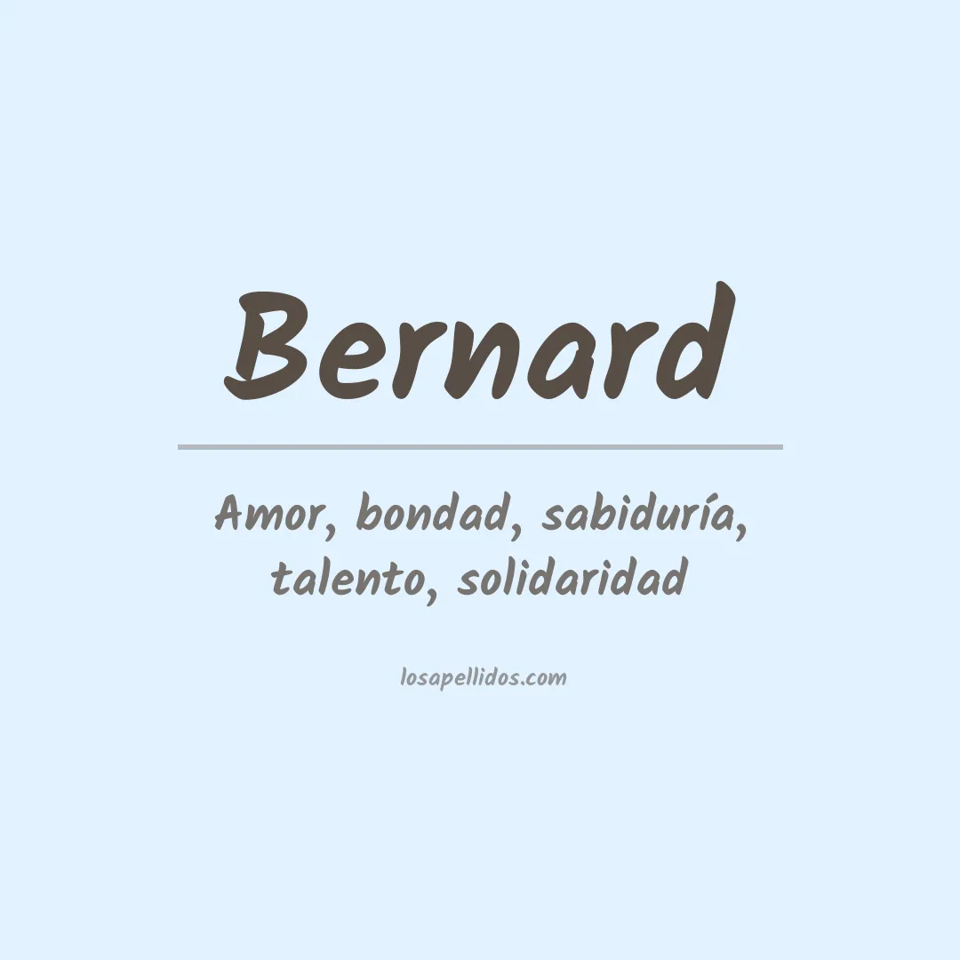 Apellido Bernard