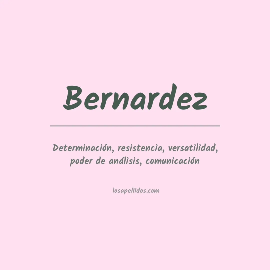Apellido Bernardez