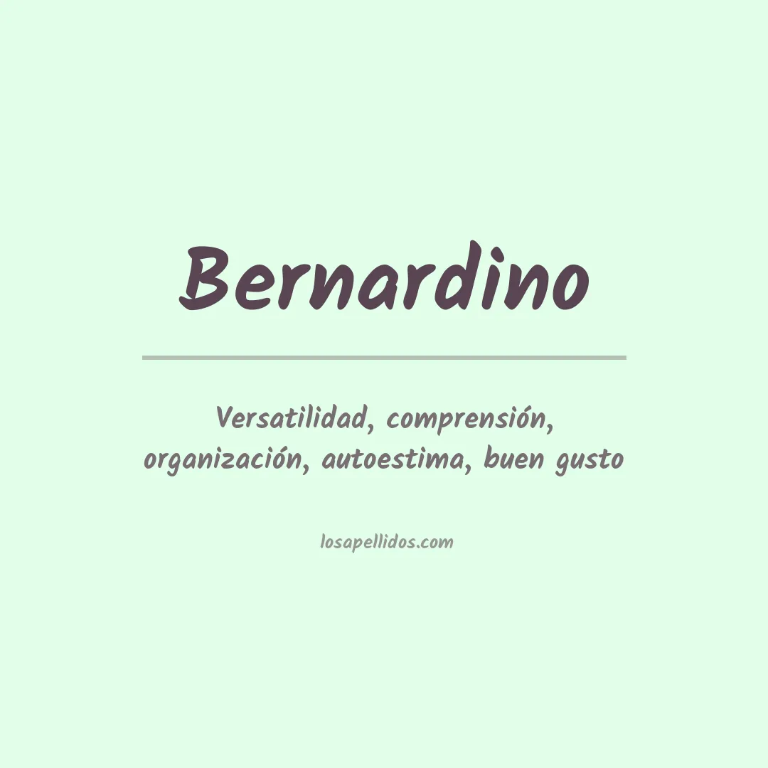 Apellido Bernardino