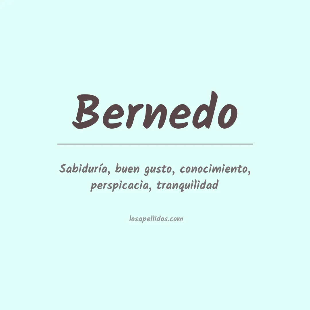 Apellido Bernedo