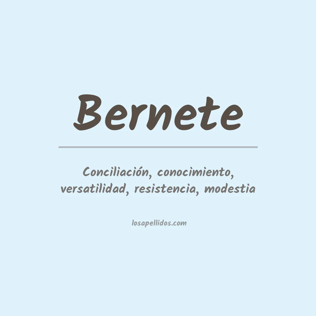 Apellido Bernete
