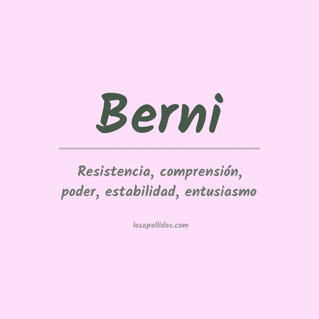 Apellido Berni