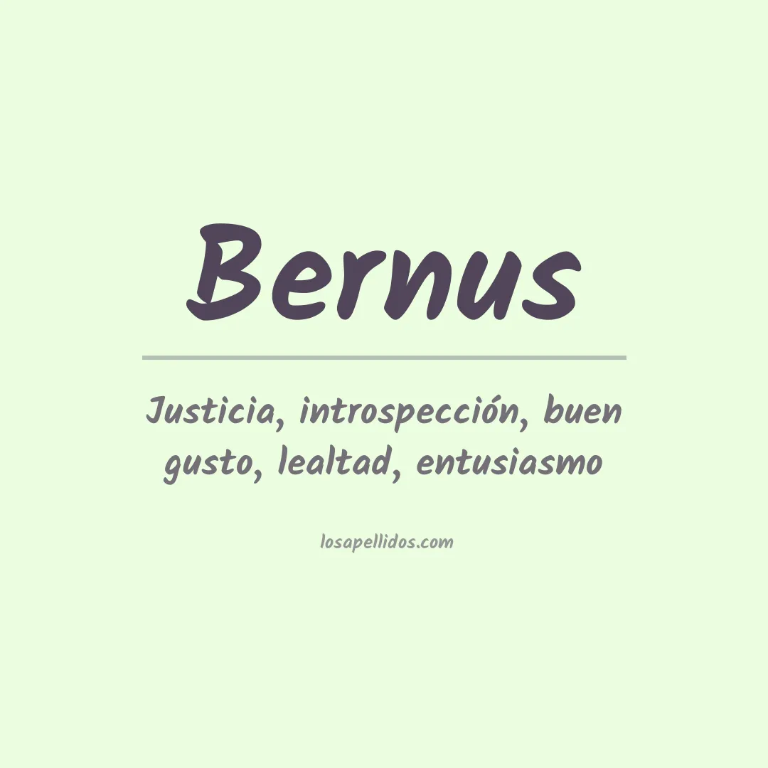 Apellido Bernus