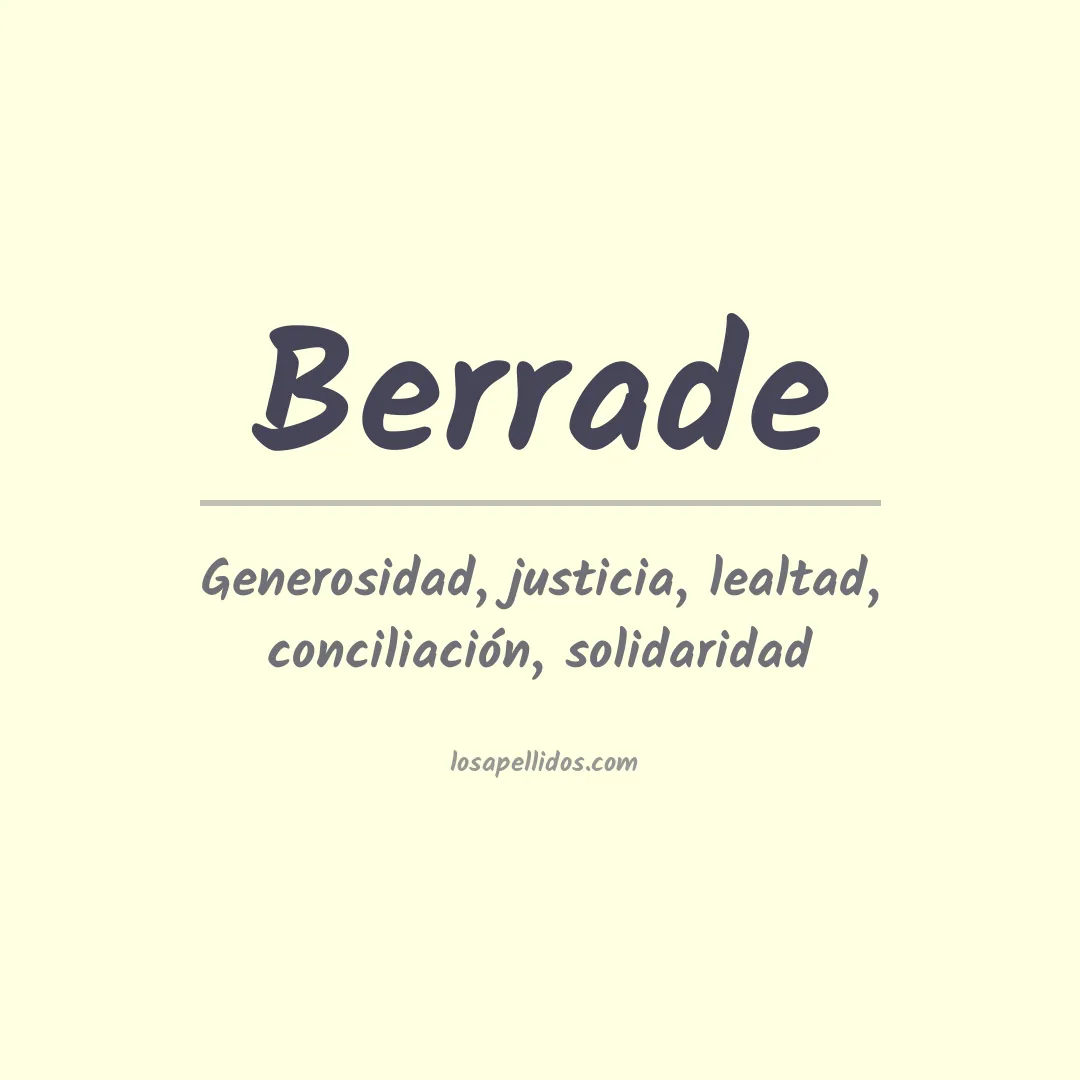 Apellido Berrade