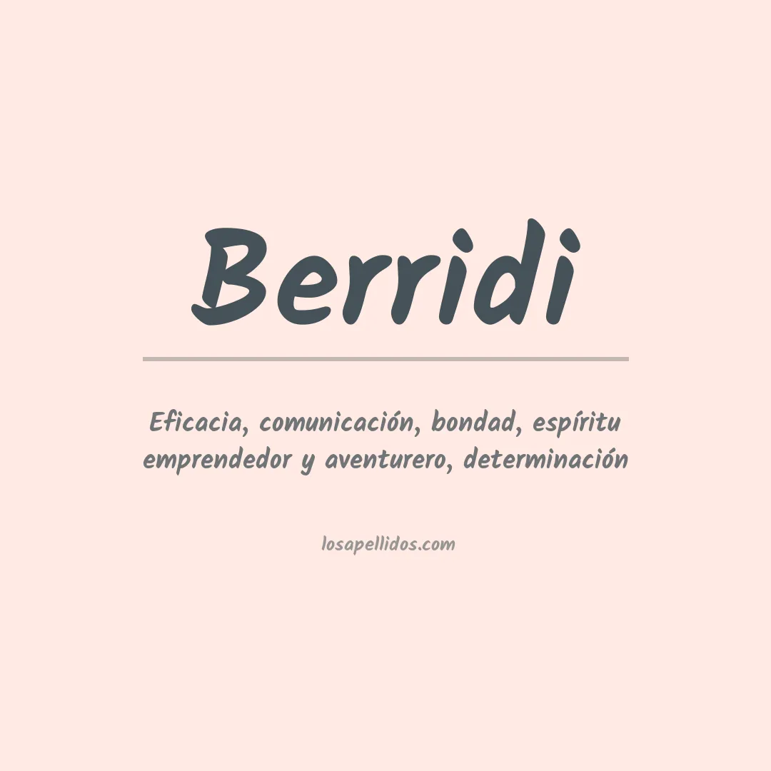 Apellido Berridi