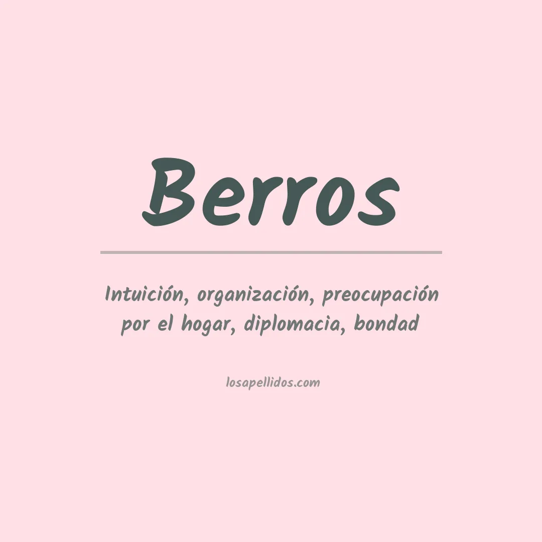 Apellido Berros