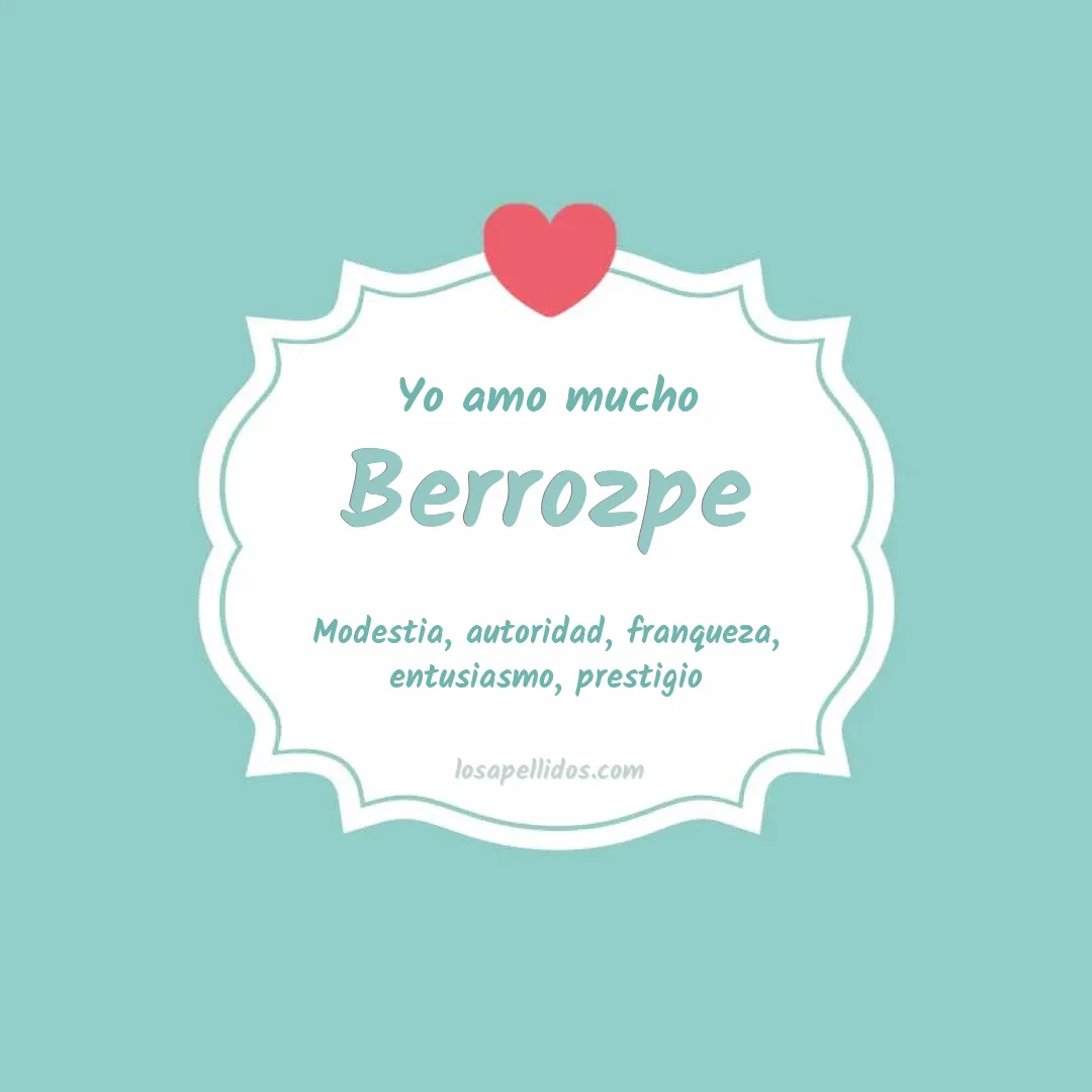 Yo amo mucho Berrozpe