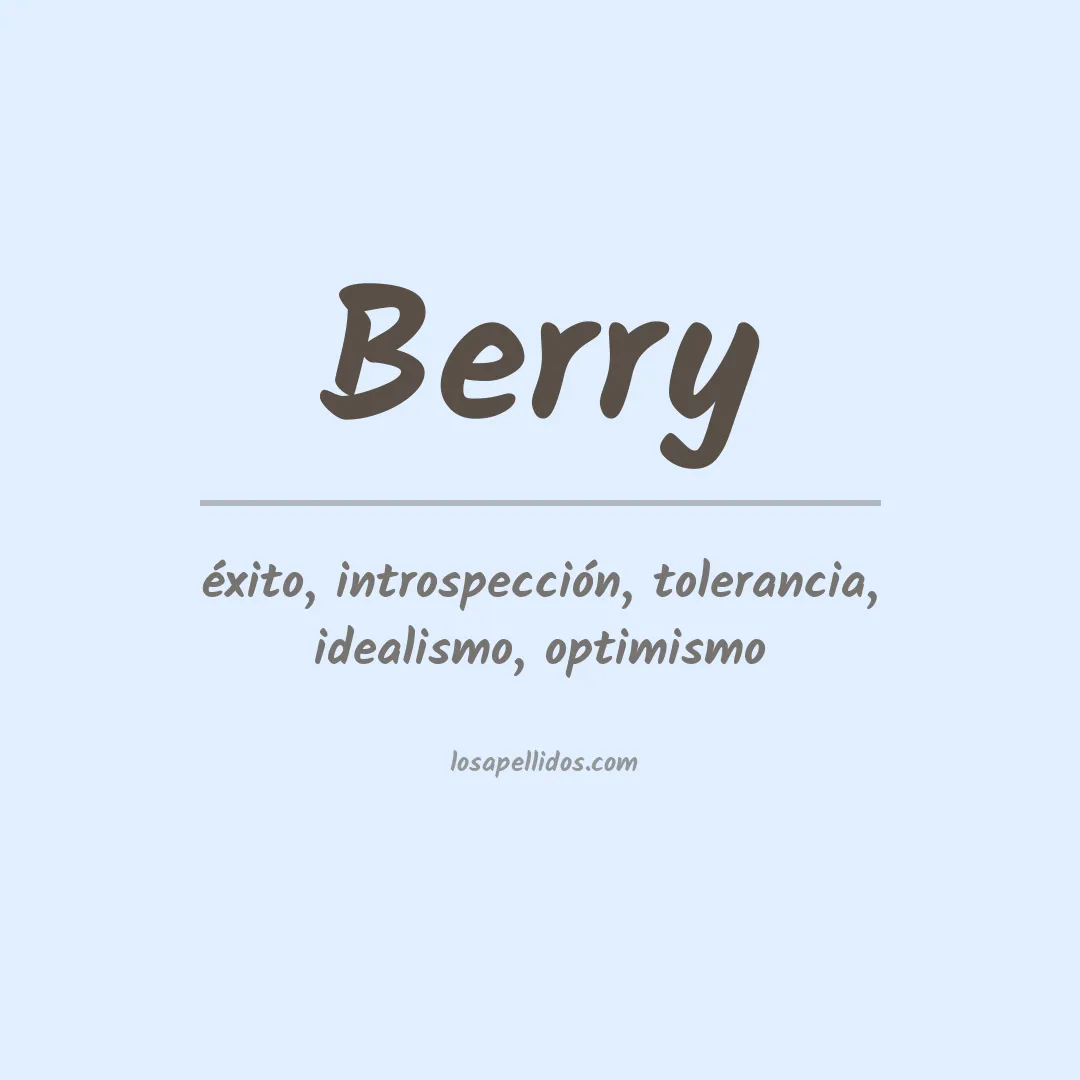 Apellido Berry