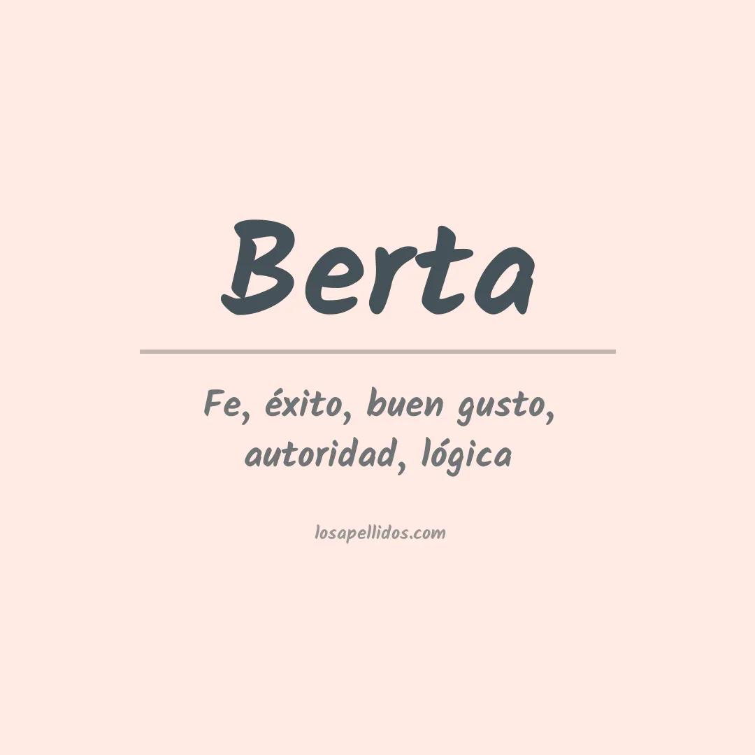 Apellido Berta
