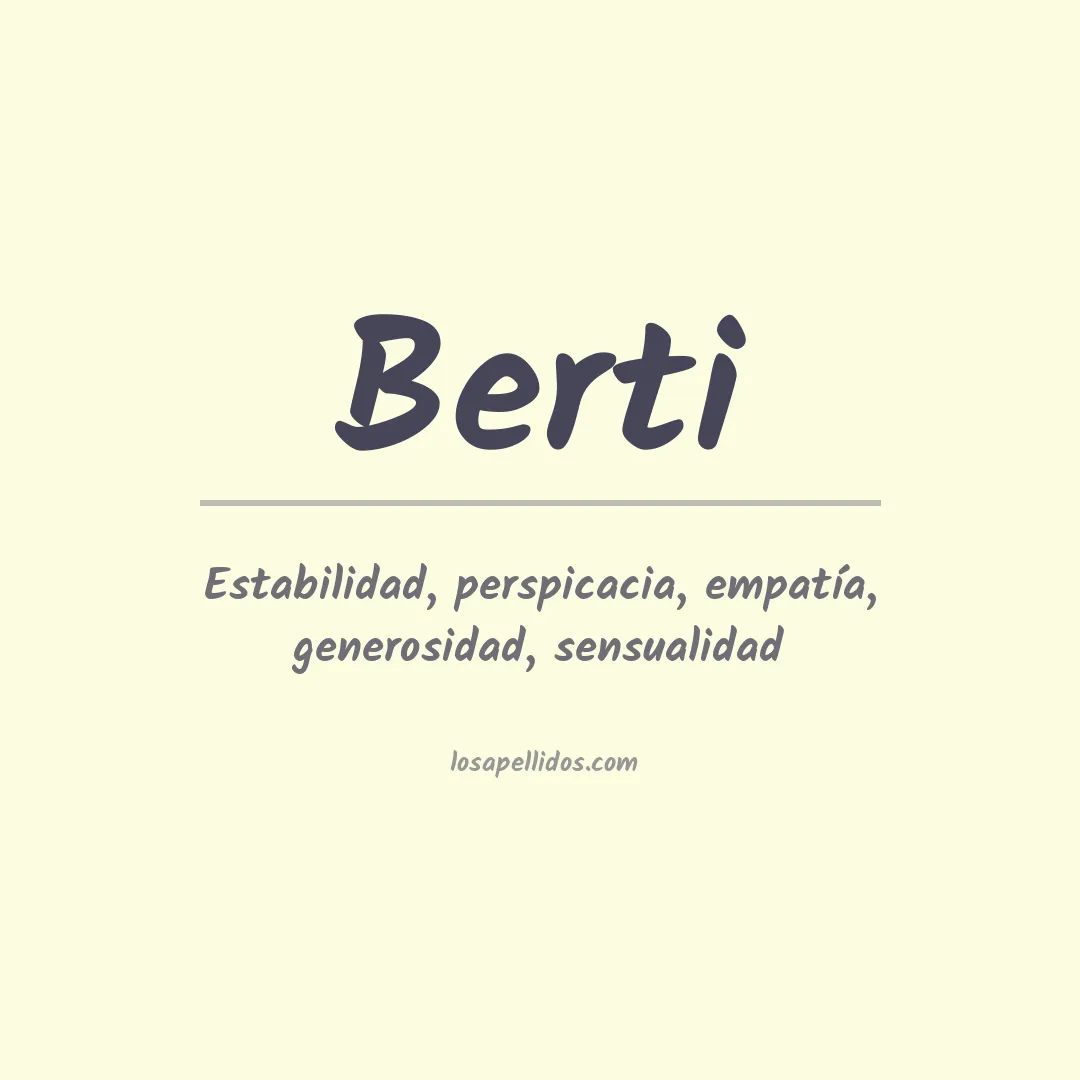 Apellido Berti