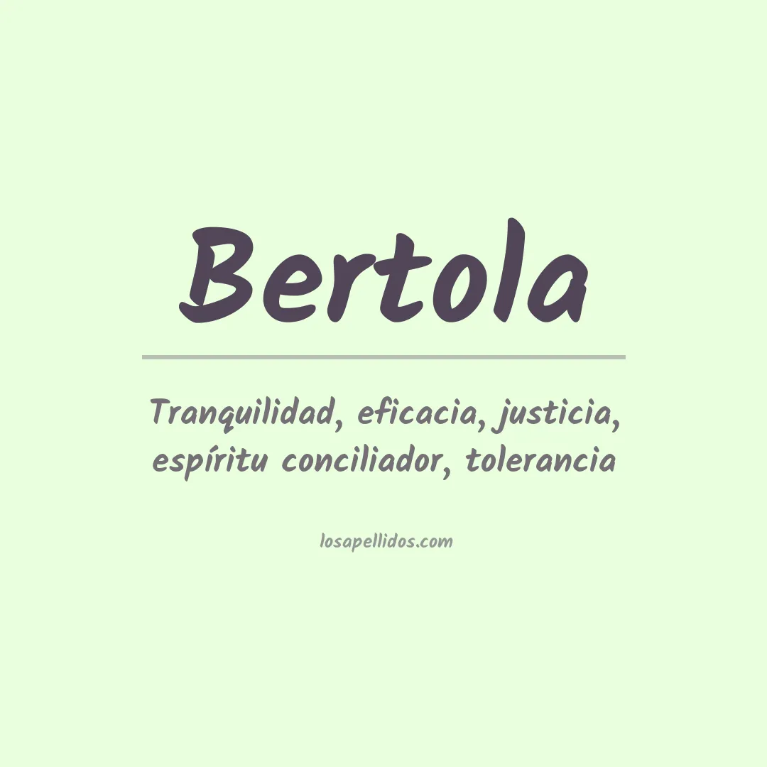 Apellido Bertola
