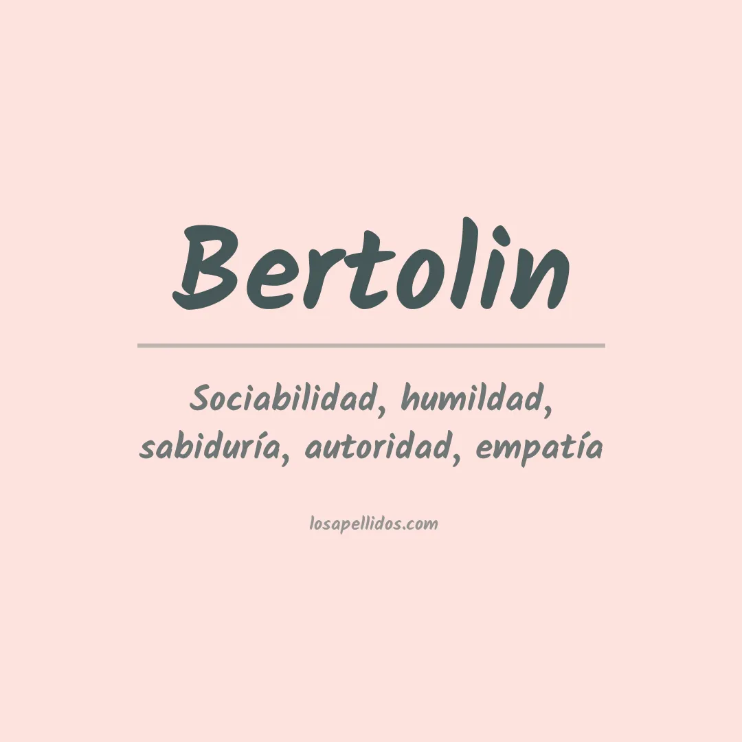 Apellido Bertolin