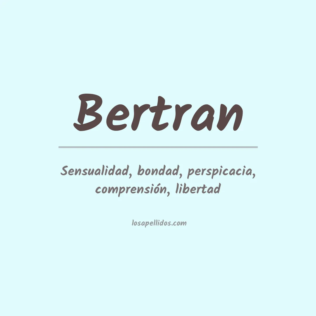 Apellido Bertran