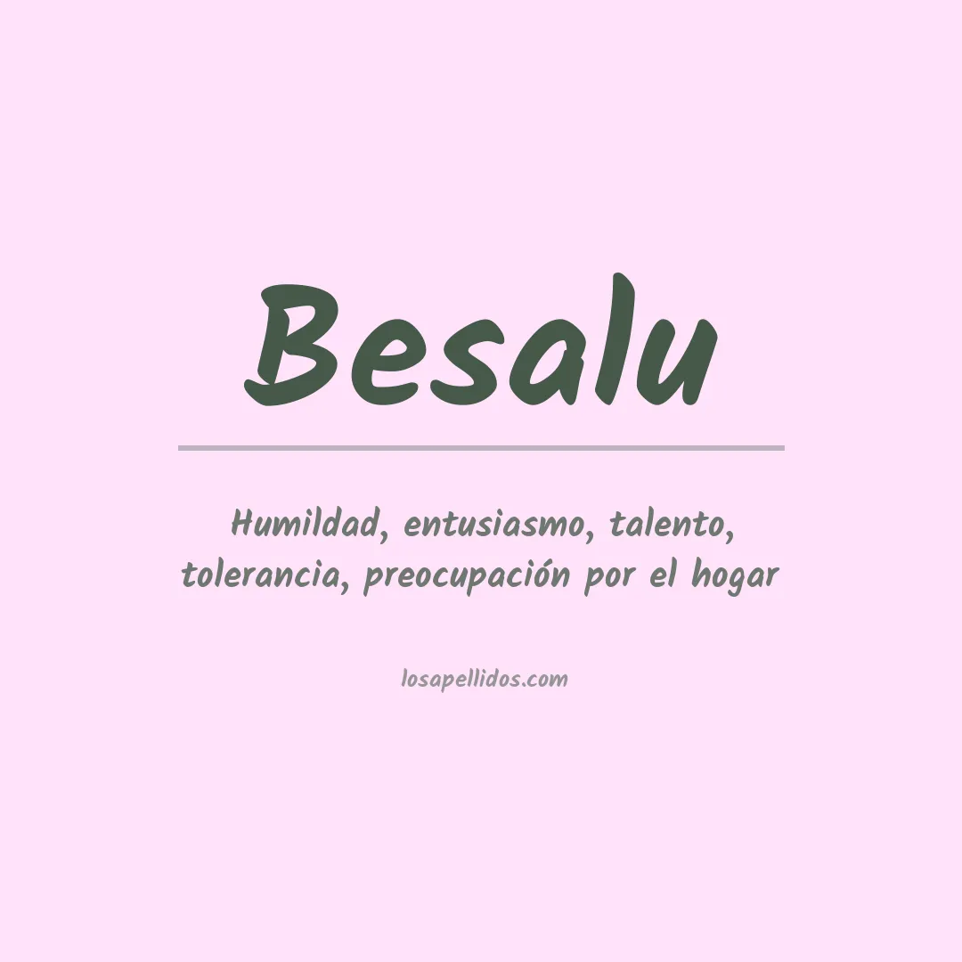 Significado del Apellido Besalu