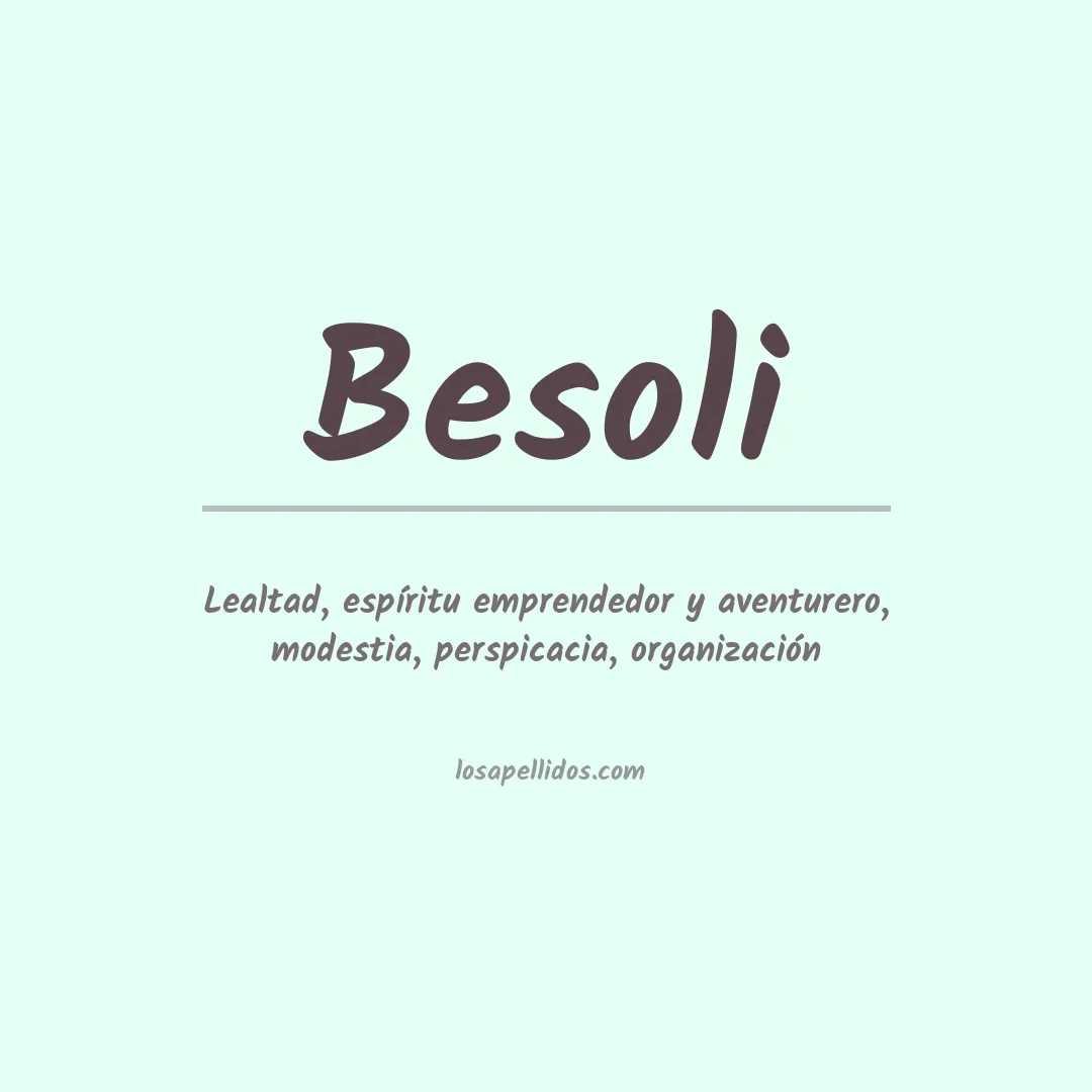 Apellido Besoli