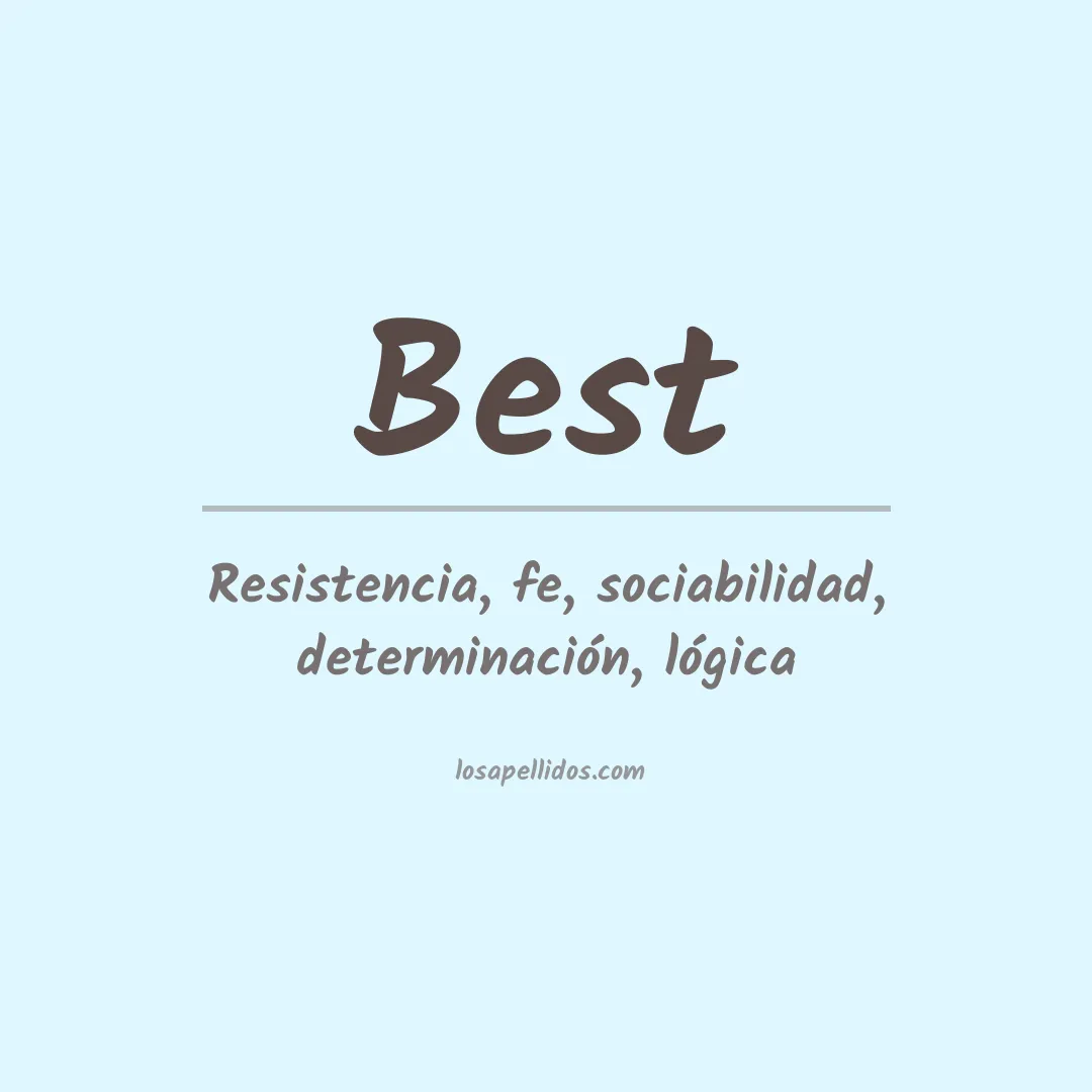 Apellido Best