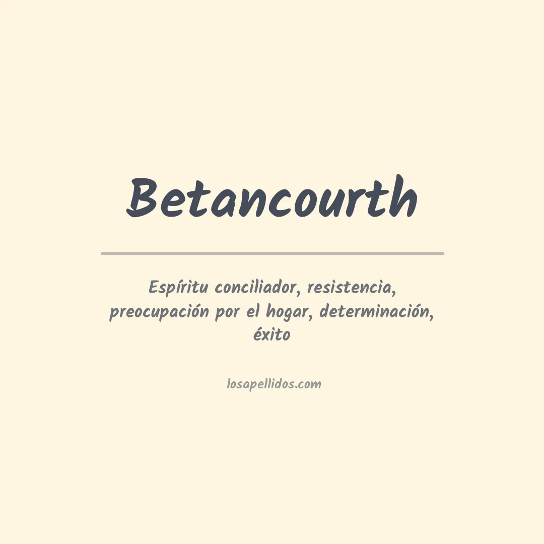 Apellido Betancourth