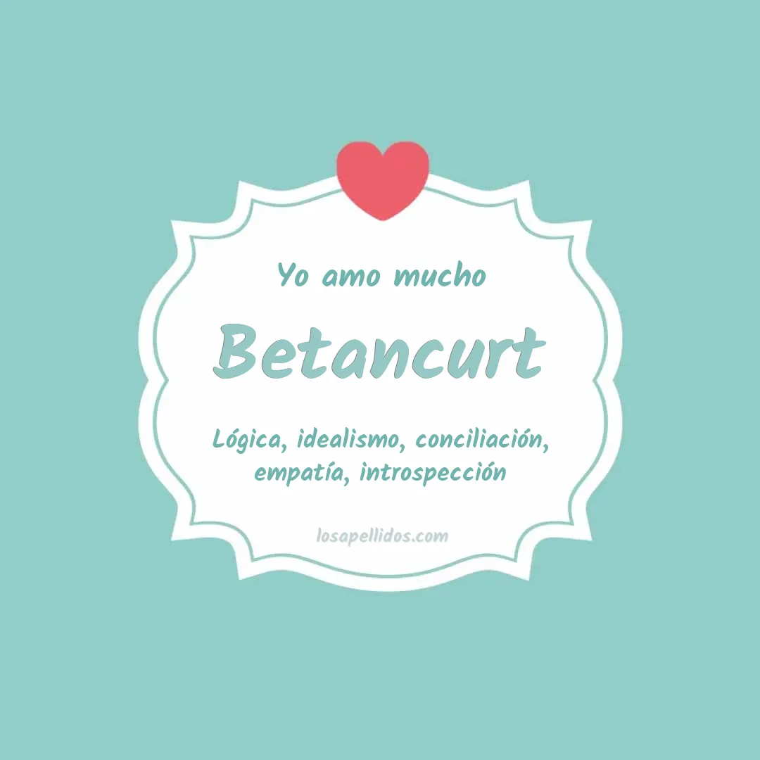 Yo amo mucho Betancurt