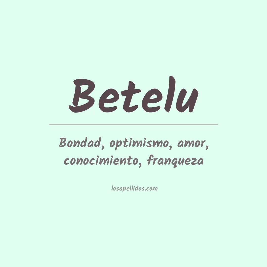 Apellido Betelu