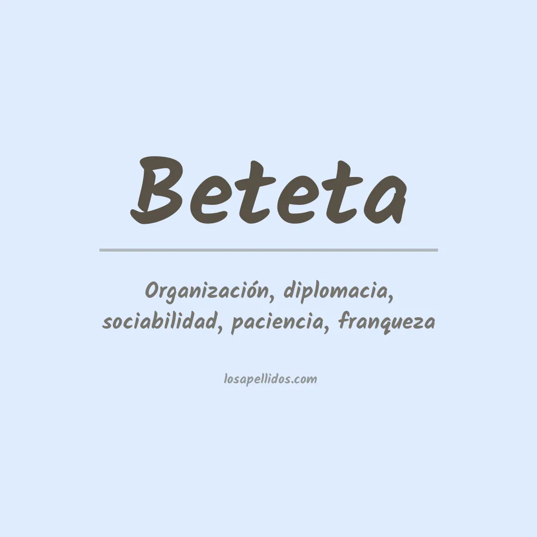 Apellido Beteta