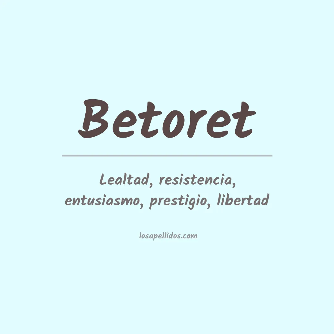 Apellido Betoret