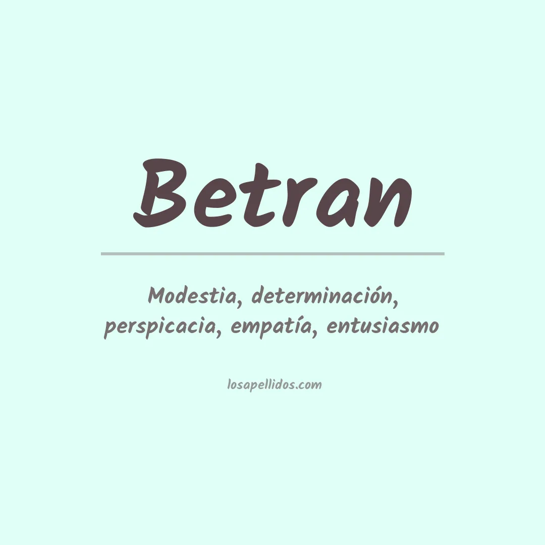 Apellido Betran