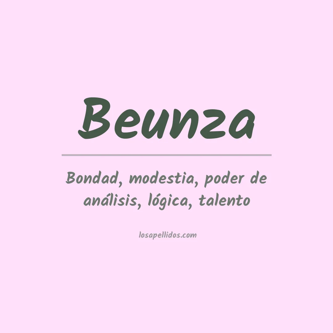 Apellido Beunza