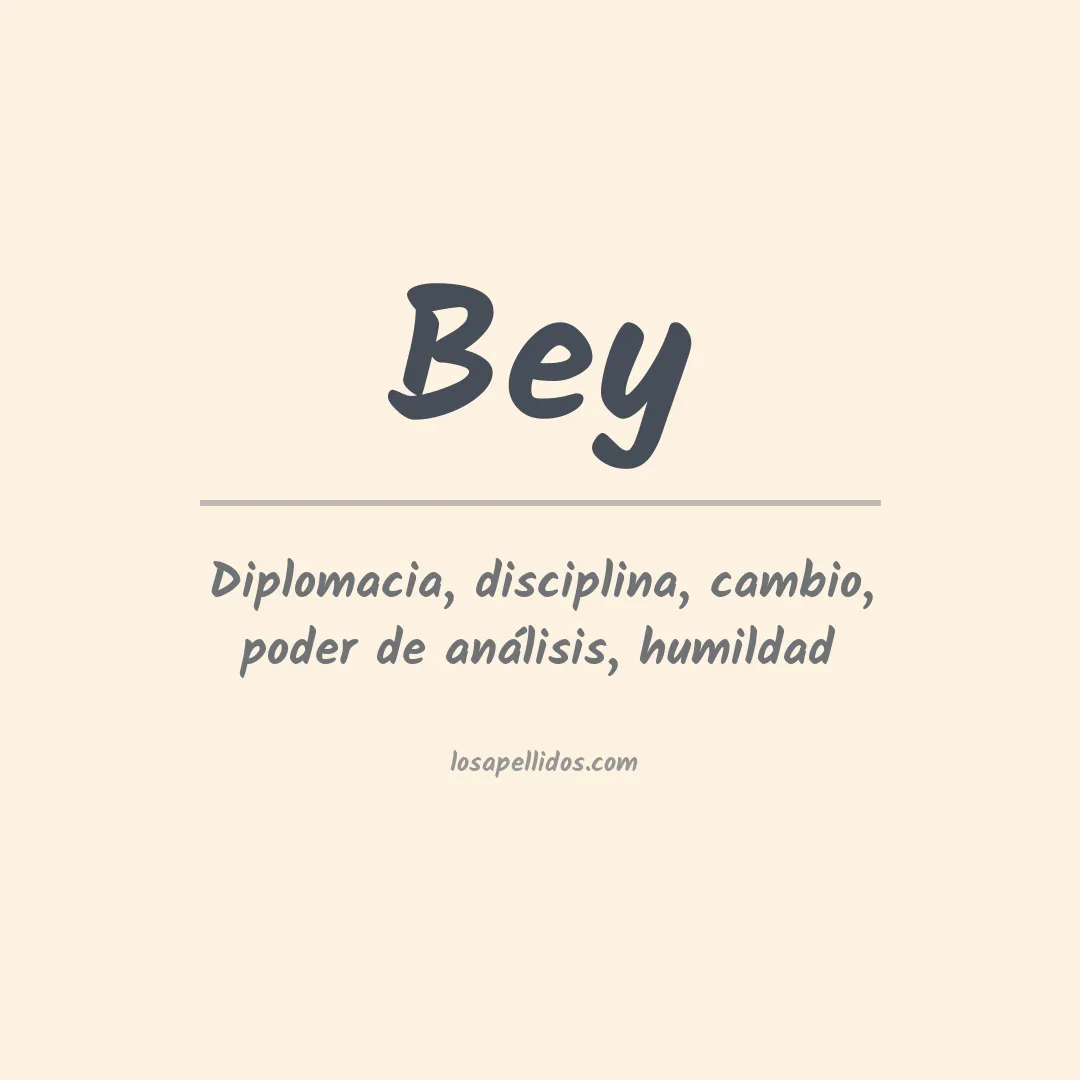 Apellido Bey