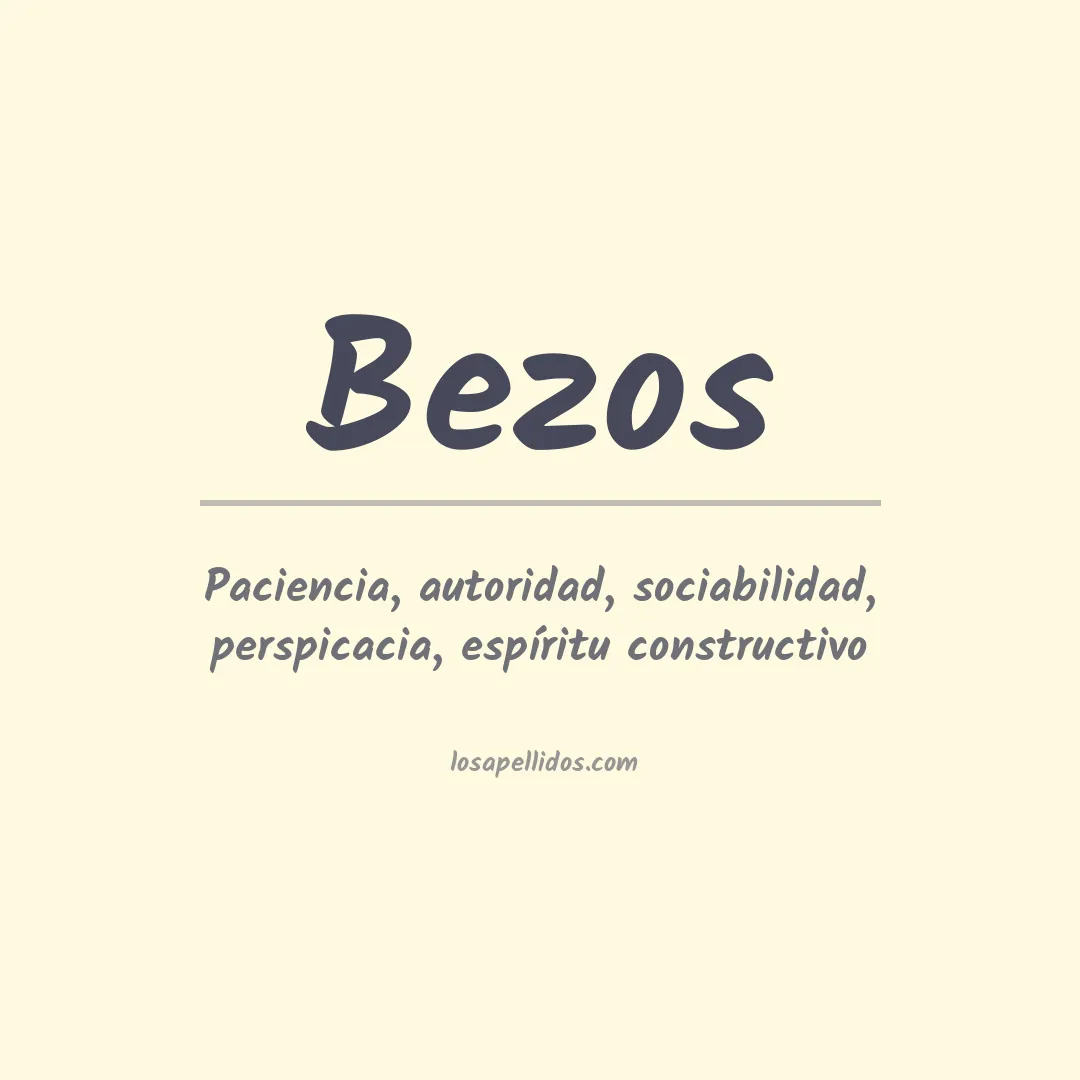 Apellido Bezos