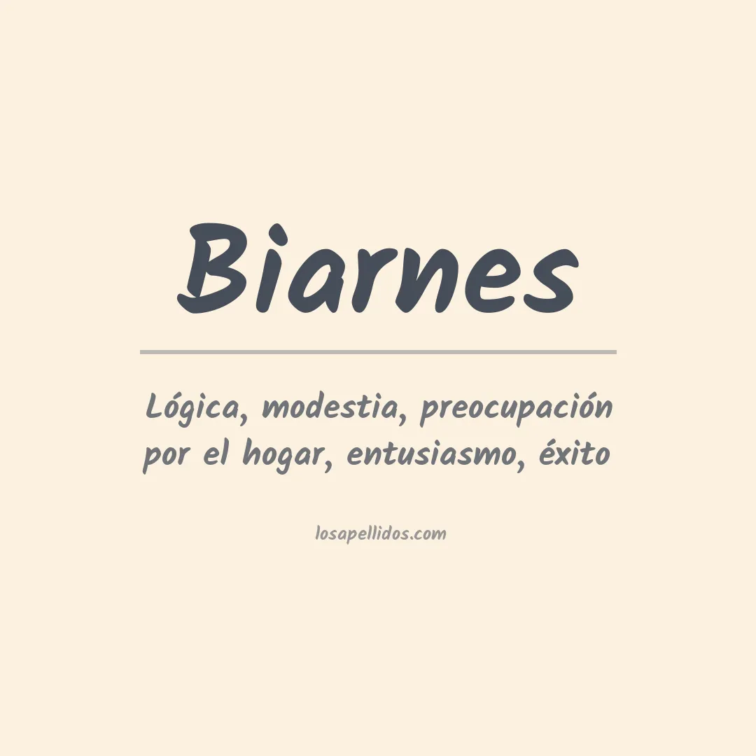 Apellido Biarnes