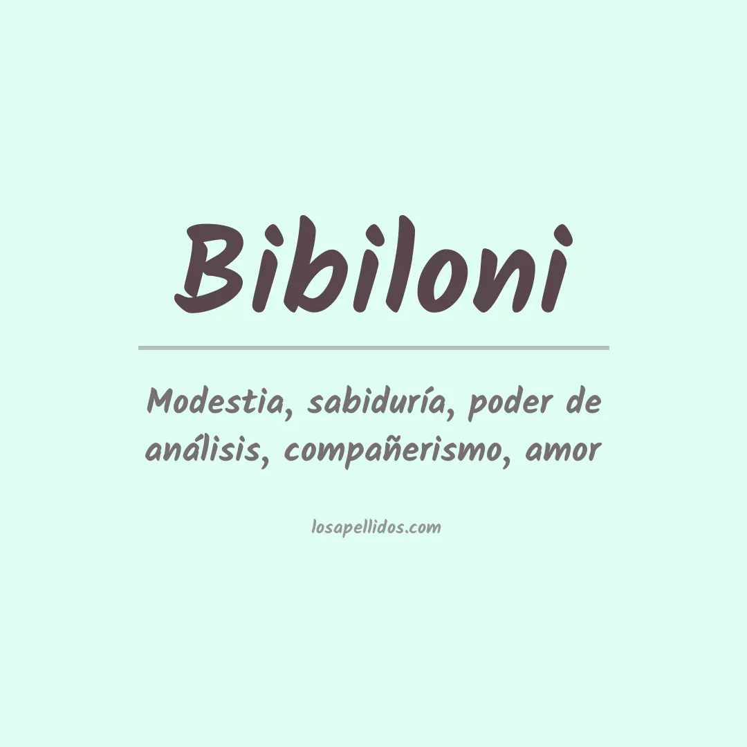 Apellido Bibiloni