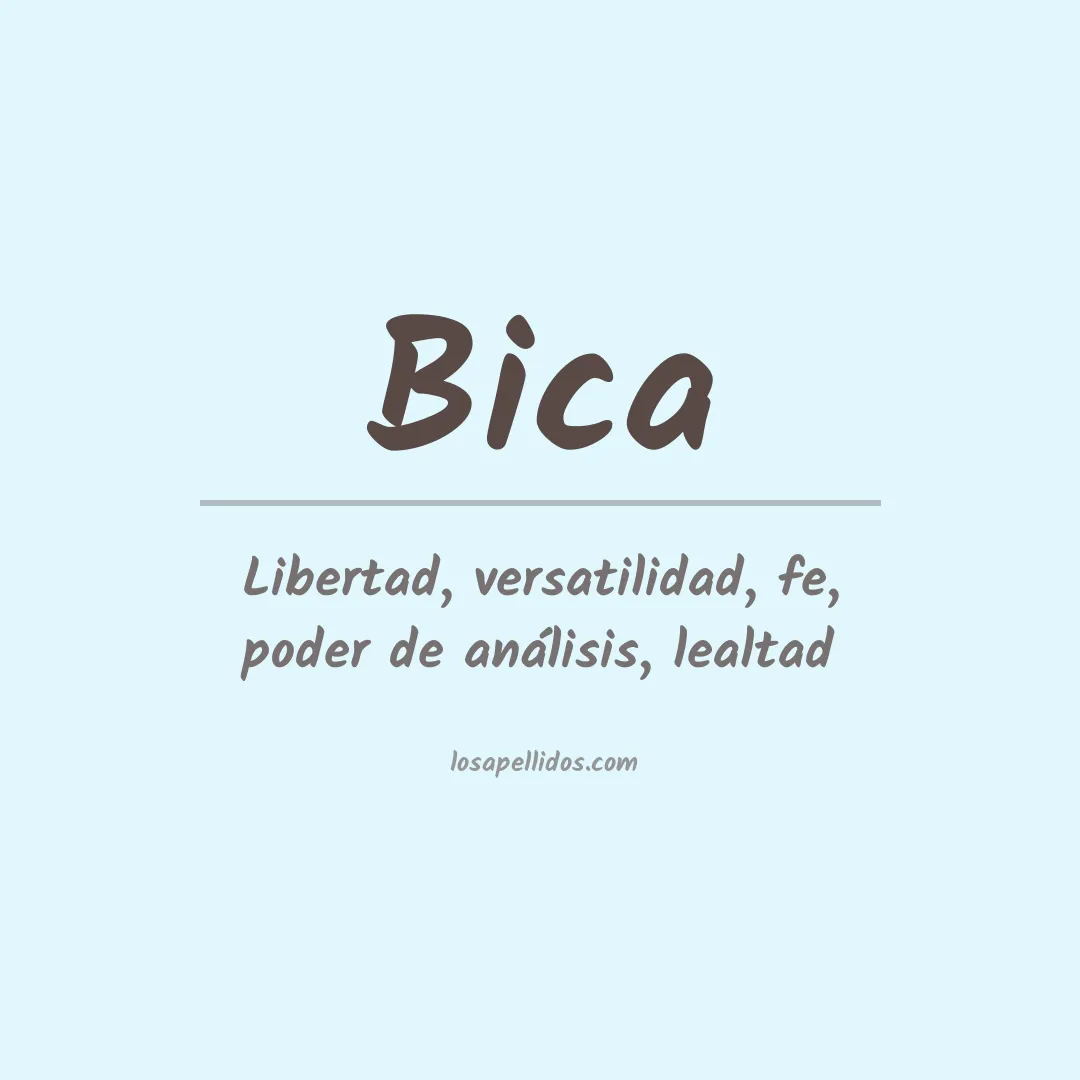 Apellido Bica