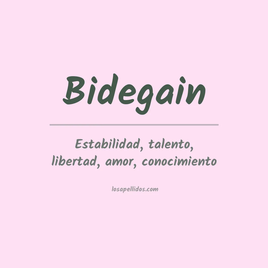 Apellido Bidegain