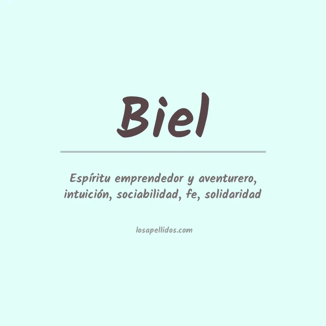 Apellido Biel