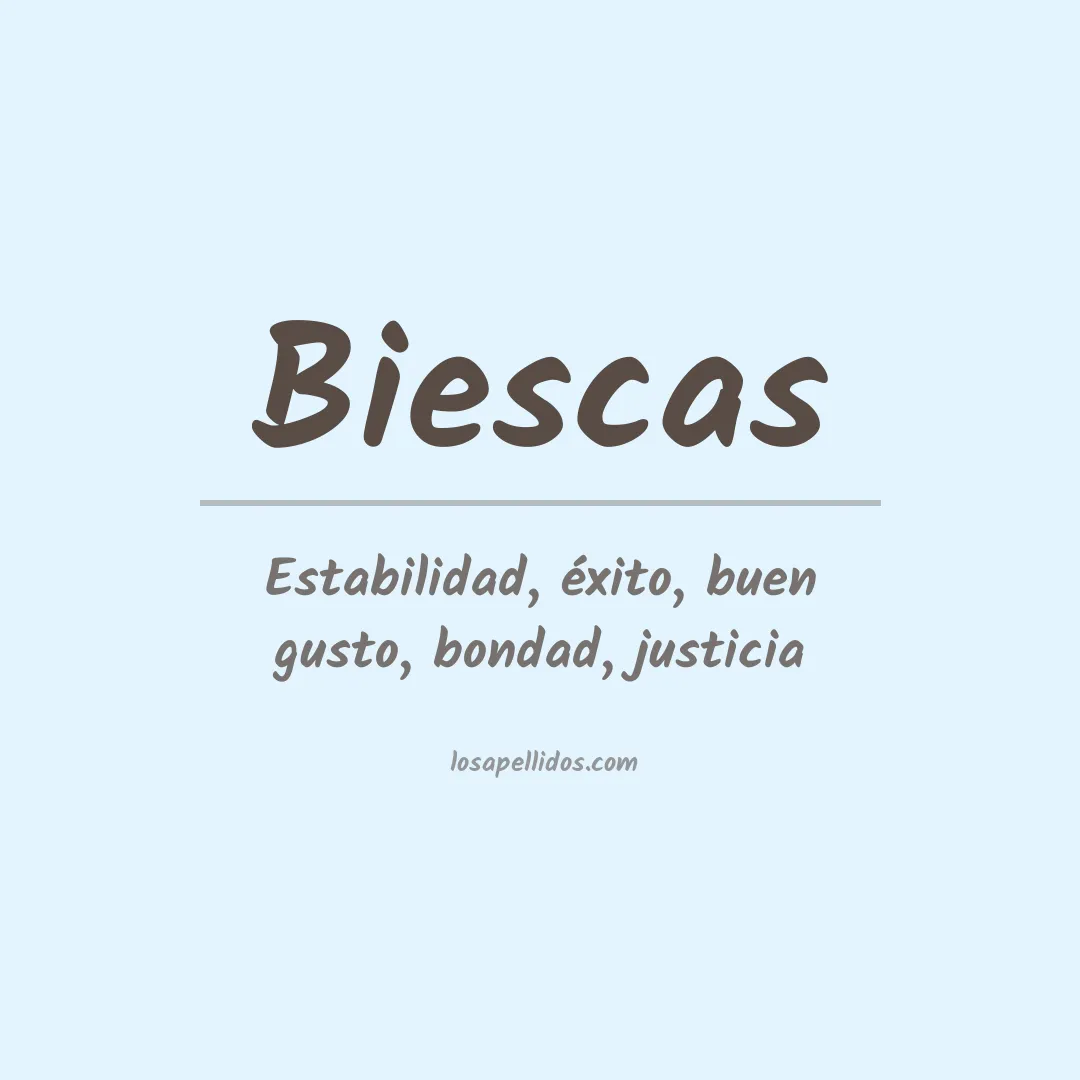 Apellido Biescas