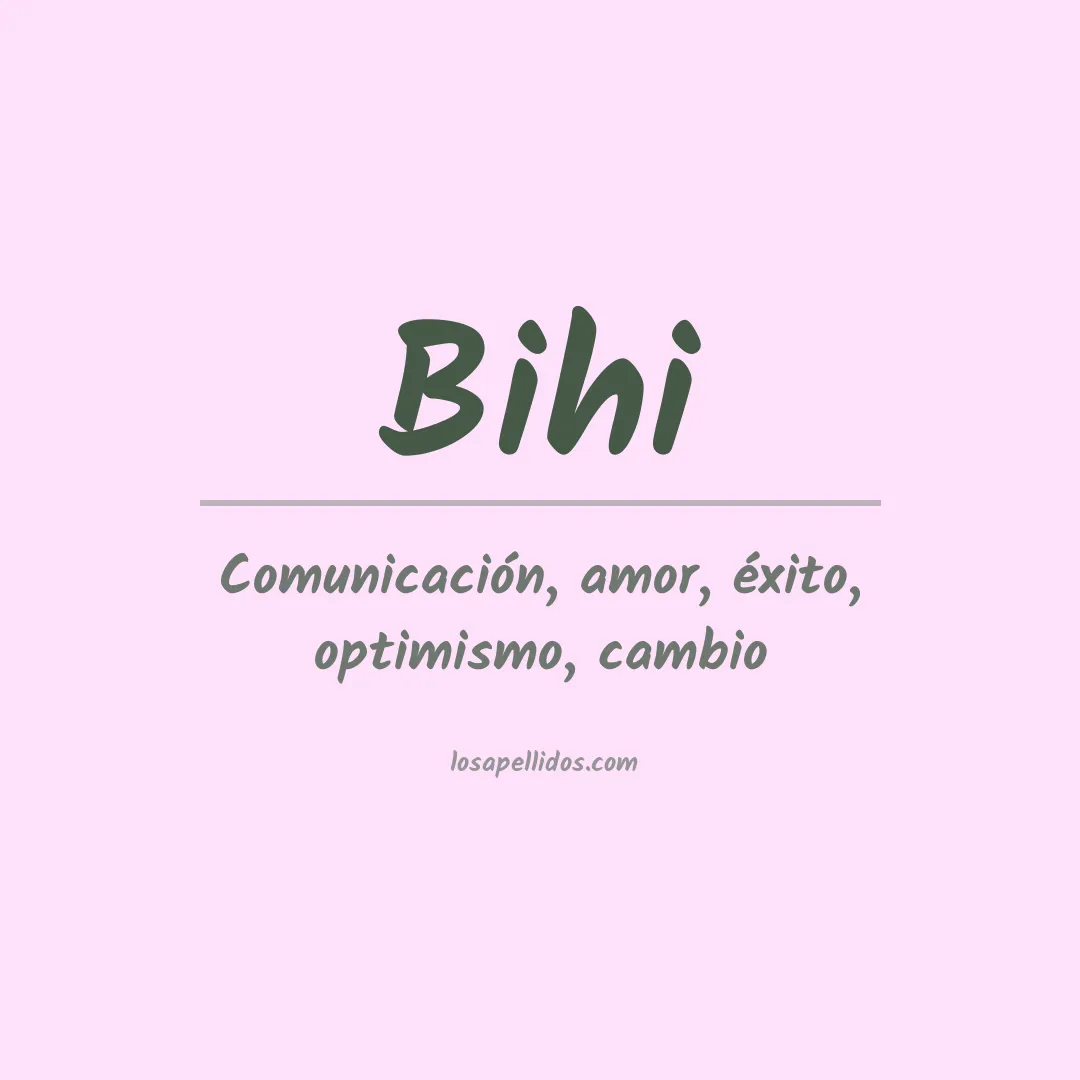 Apellido Bihi