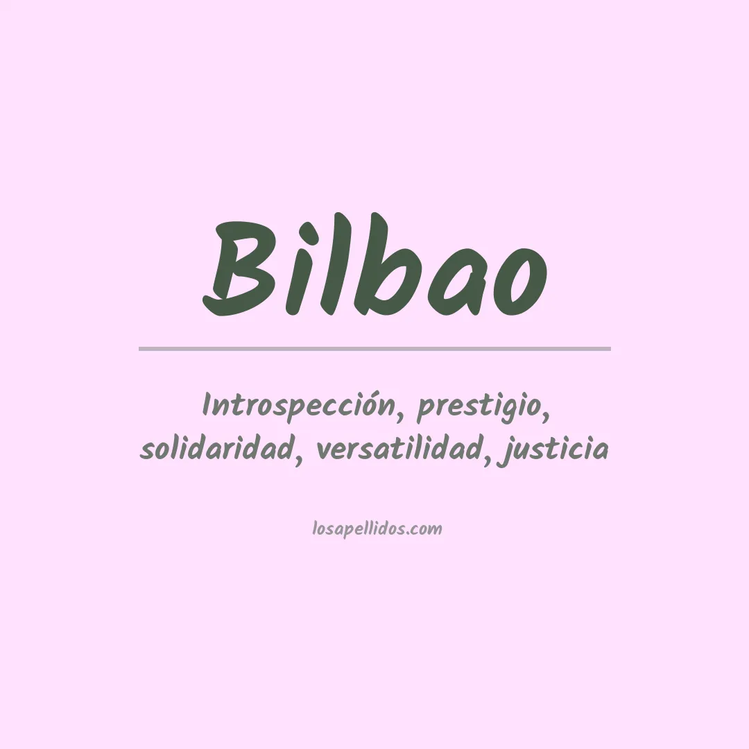 Apellido Bilbao