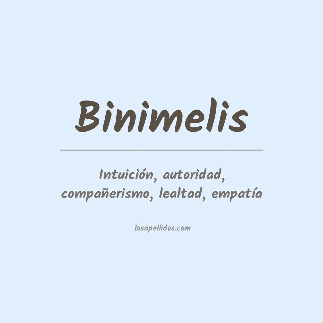 Apellido Binimelis