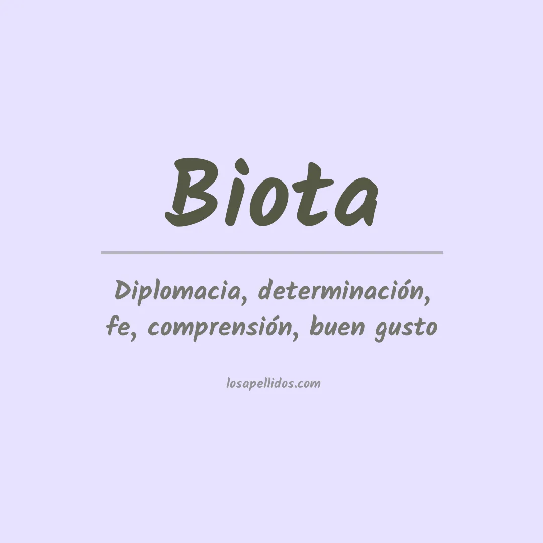 Apellido Biota