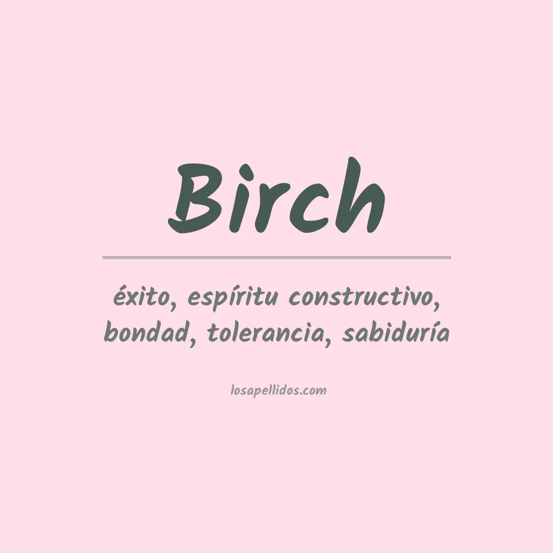 Apellido Birch