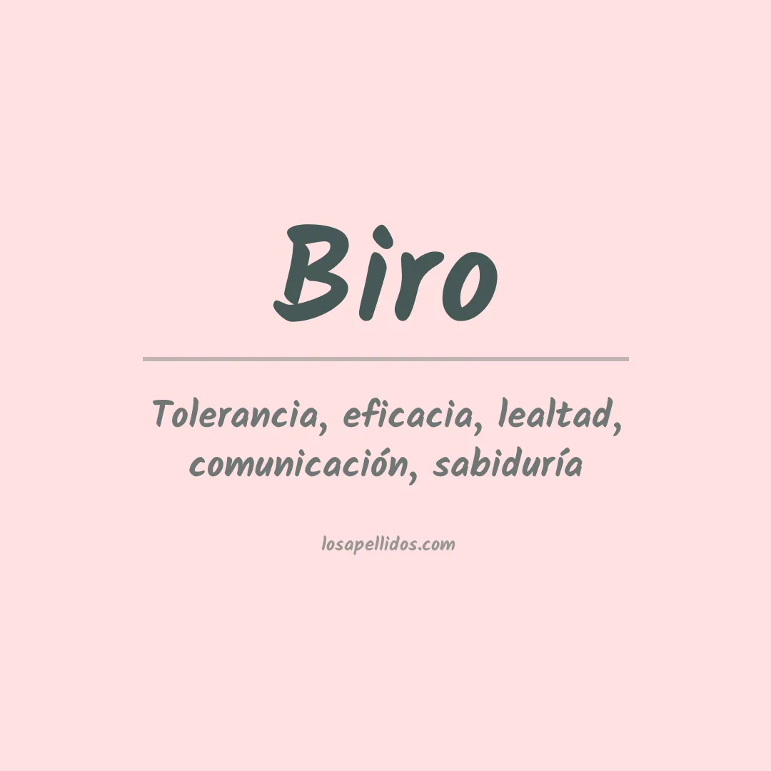 Apellido Biro