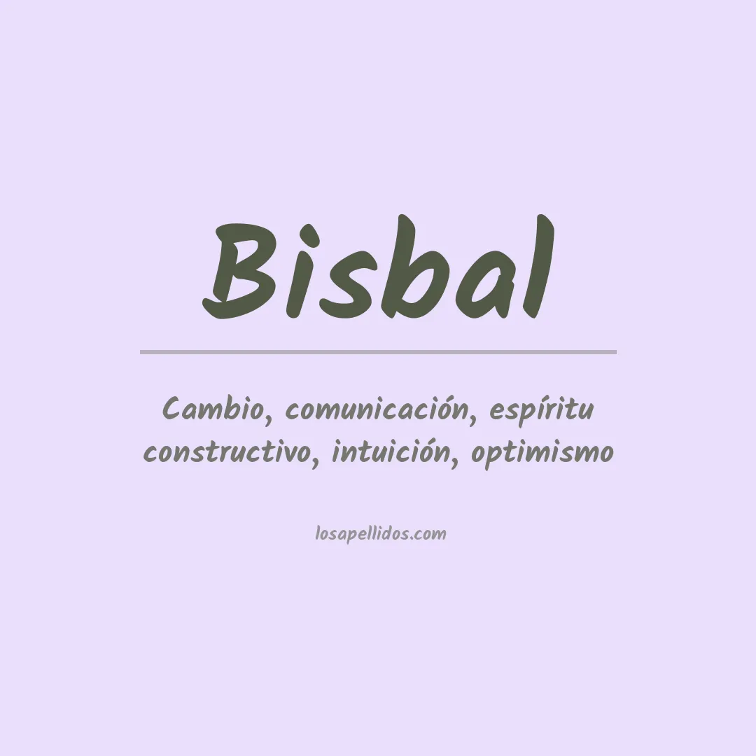 Apellido Bisbal