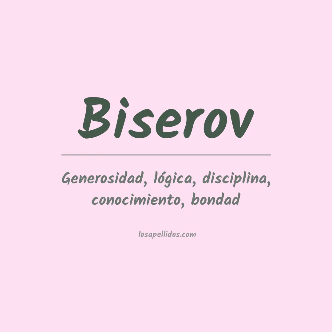 Apellido Biserov