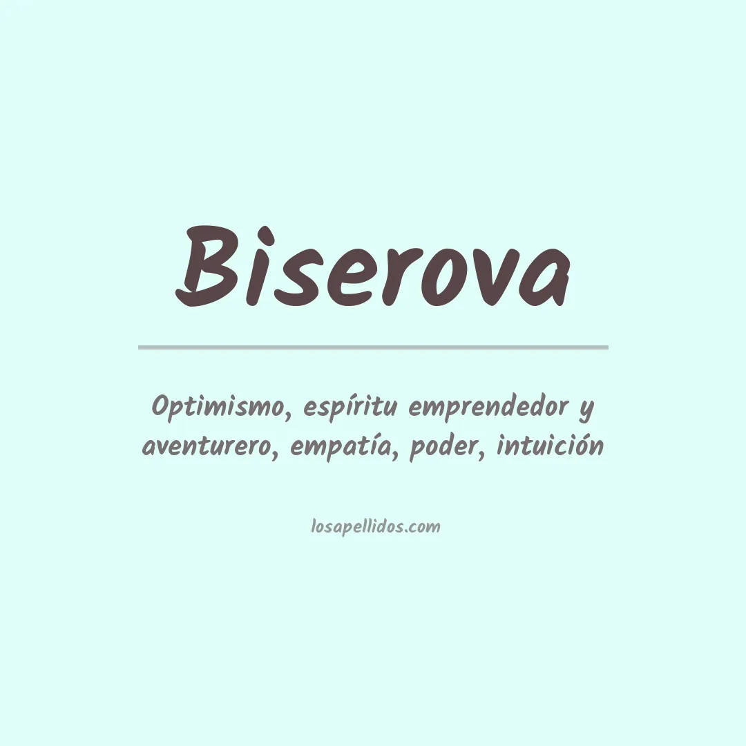 Apellido Biserova