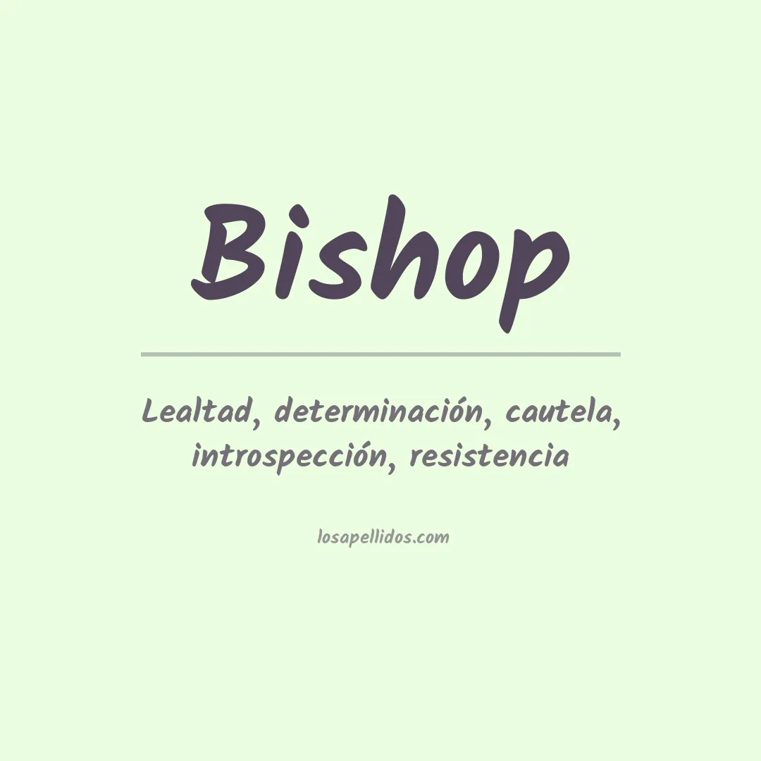 Apellido Bishop